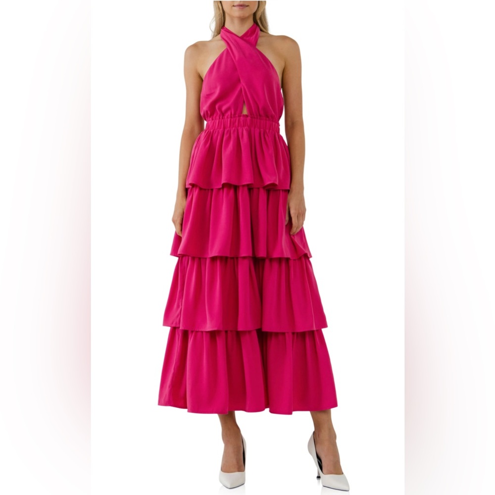 Barbie pink maxi dress